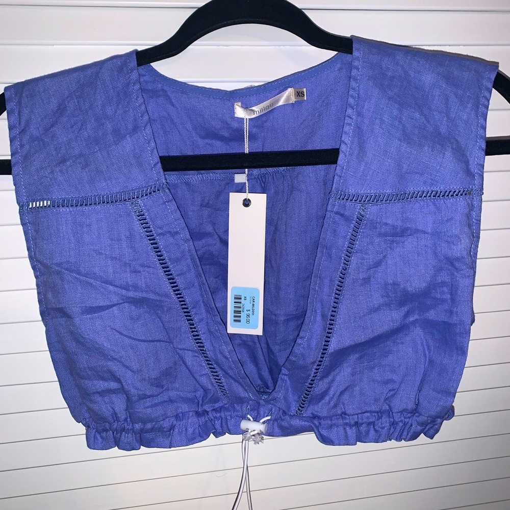 Millau Top/periwinkle blue/ adjustable waist